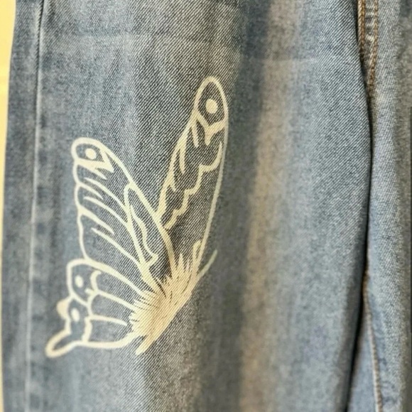 Skinny Fries Super High Rise Wide
Leg Jeans Size 0 - Picture 3 of 11